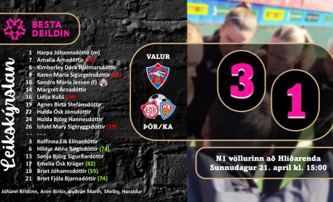 Besta deildin: Tap og vannýtt færi á Hlíðarenda