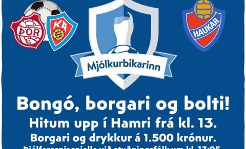 Leikið gegn Haukum í Mjólkurbikarnum