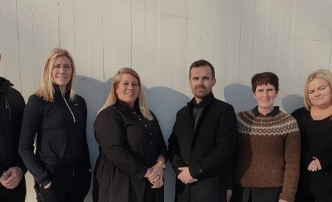 Sex af sjö sem skipa stjórn Þórs/KA 2022, frá vinstri: Björgvin Hrannar Björgvinsson, Íris Egilsdótt…