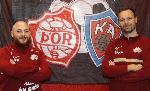 Perry Mclachlan og Jón Stefán Jónsson, næstu þjálfarar meistaraflokks kvenna hjá Þór/KA. Mynd: Skapt…
