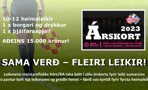 Árskortasalan hafin