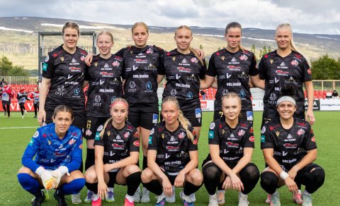 Byrjunarliðið í sigurleik gegn Þrótti 22. júní 2026. Mynd: Ármann Hinrik.

- - -