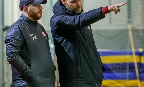 Perry Mclachlan og Jón Stefán Jónsson, þjálfarar Þórs/KA. Mynd: Þórir Tryggva