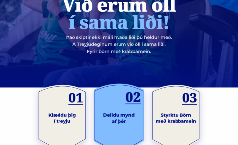 Treyjudagurinn: Stuðningur við Börn með krabbamein