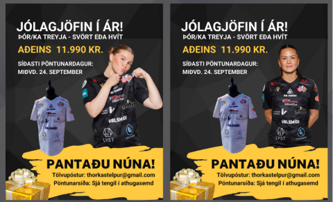 Treyjupöntun í boði - tilvalin jólagjöf!