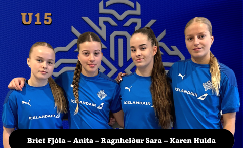 Bríet Fjóla Bjarnadóttir, Aníta Ingvarsdóttir, Ragnheiður Sara Steindórsdóttir og Karen Hulda Hrafns…