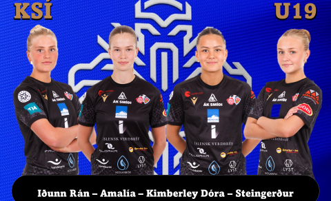 Iðunn Rán Gunnarsdóttir, Amalía Árnadóttir, Kimberley Dóra Hjálmarsdóttir og Steingerður Snorradótti…