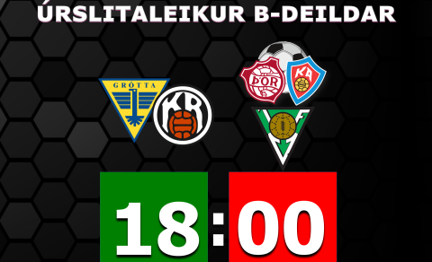 Úrslitaleikur B-deildar 2. flokks U20 á Seltjarnarnesi