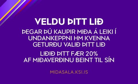Styðjum landsliðið og styrkjum okkar félag í leiðinni